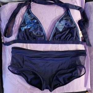 Dark Blue Mixed Brands Bikini